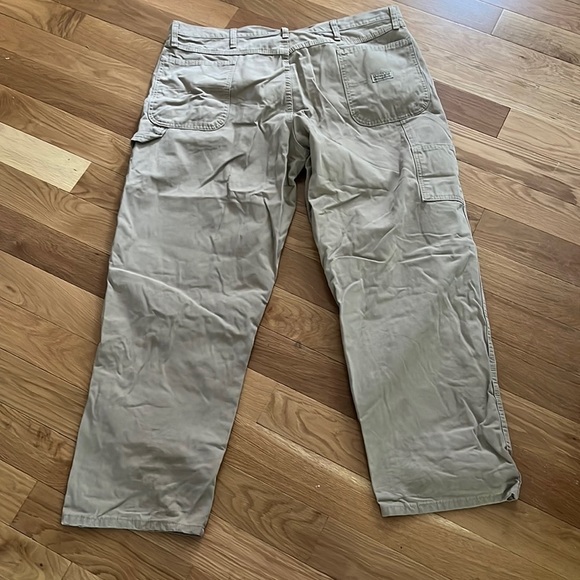 Wrangler Khaki Tan Carpenter Jeans Men’s size 42 x 30 Never Worn - Picture 3 of 7